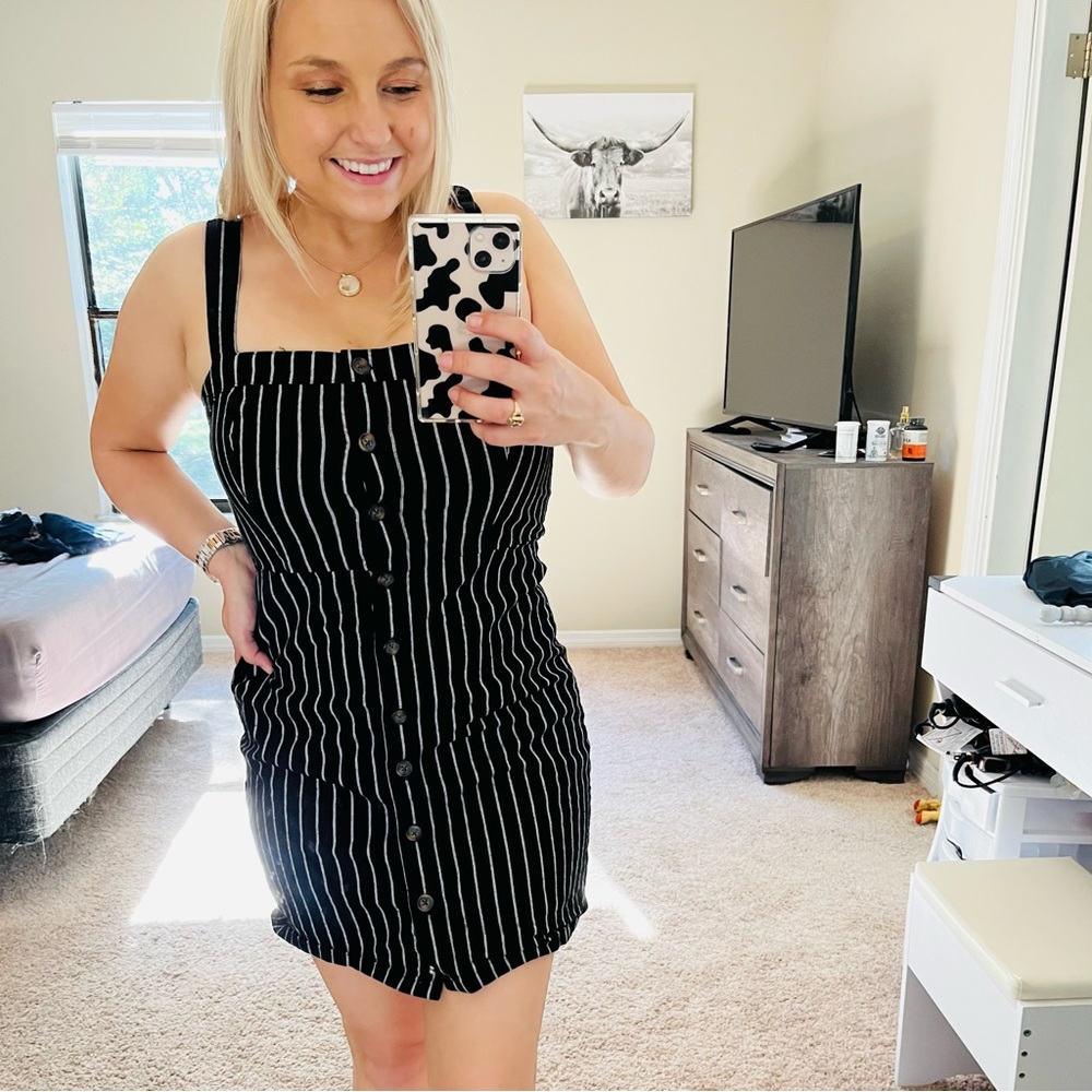 Hollister button stripe dress
